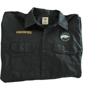 Dickies Goose Island Home Brew Club Black Graphic Shirt Men’s Sz XL Beer